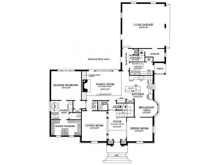 1st Floor Plan, 063H-121
