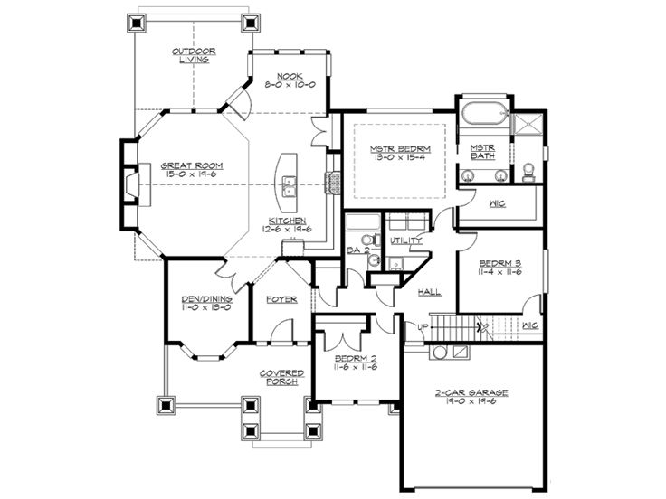 1st Floor Plan, 035H-0107
