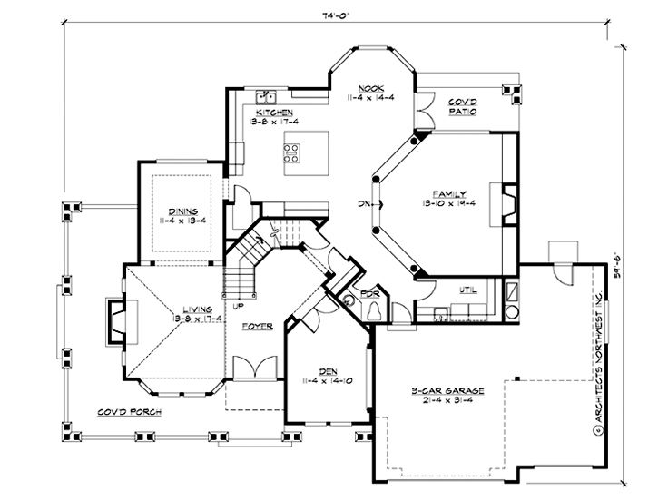 1st Floor Plan, 035H-0062