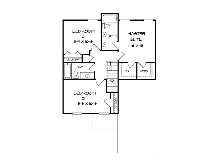 2nd Floor Plan, 019H-0200