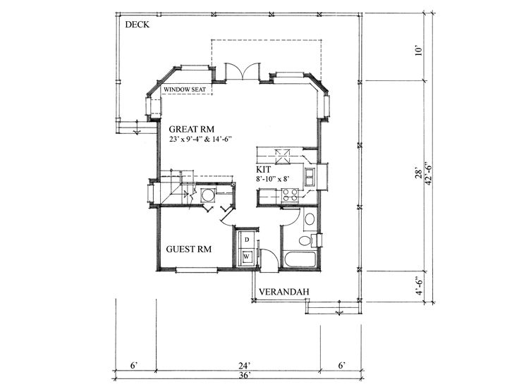 1st Floor Plan, 010H-0005