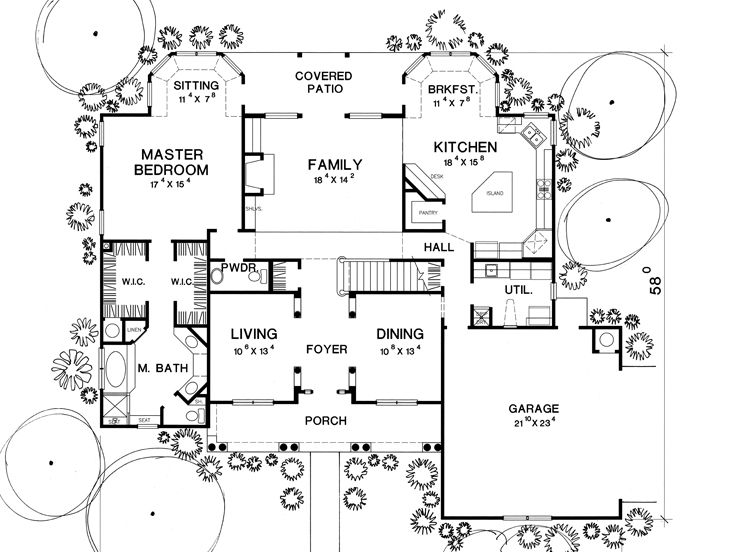 1st Floor Plan, 036H-0084