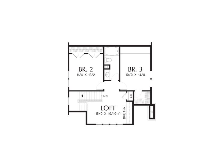 2nd Floor Plan, 034H-0397