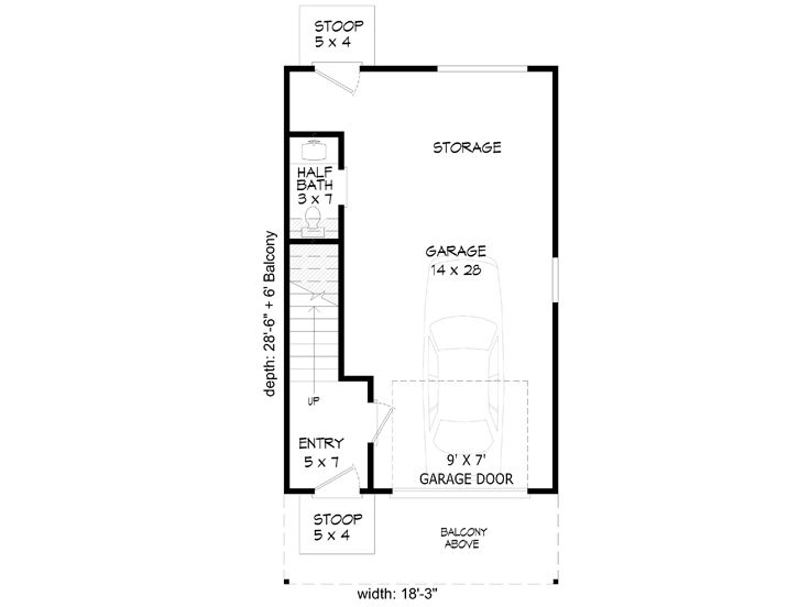 1st Floor Plan, 062G-0274