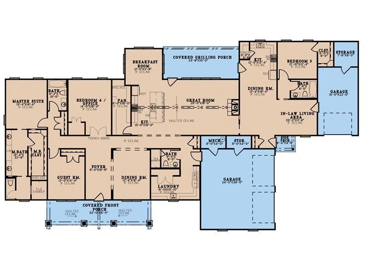 Floor Plan, 074H-0166