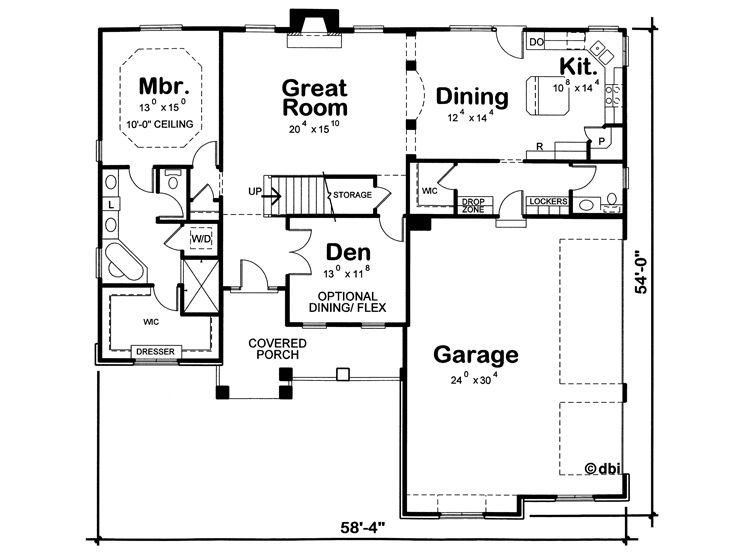1st Floor Plan, 031H-0322