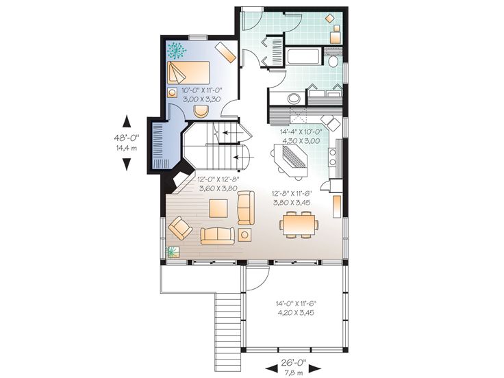1st Floor Plan, 027H-0140