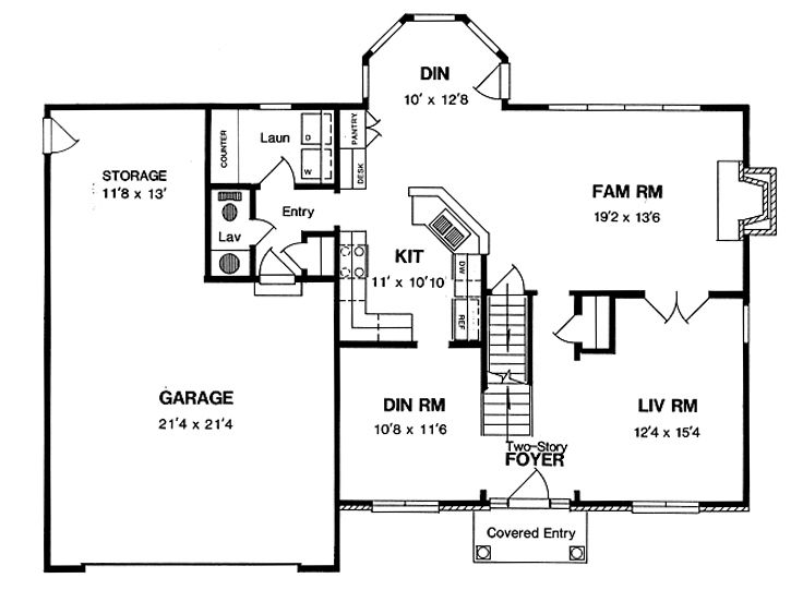 1st Floor Plan, 014H-0052