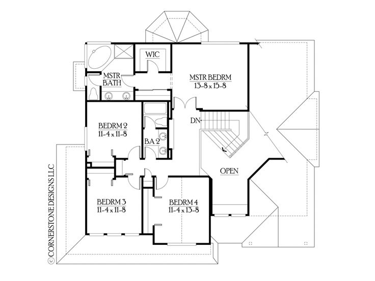 2nd Floor Plan, 035H-0007