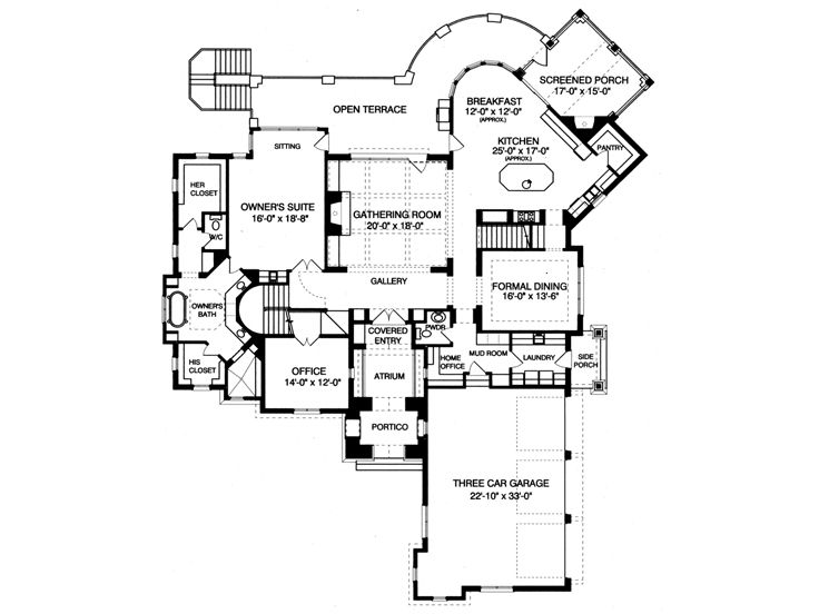 1st Floor Plan, 029H-0102