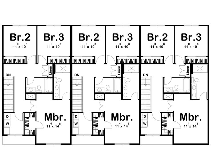 2nd Floor Plan, 050M-0025