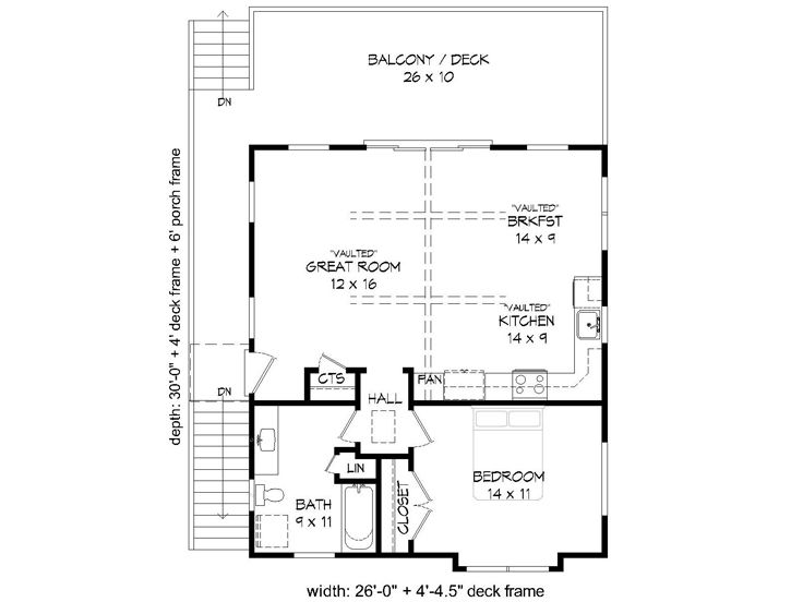 2nd Floor Plan, 062G-0119