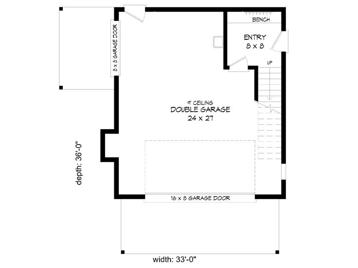 1st Floor Plan, 062G-0217