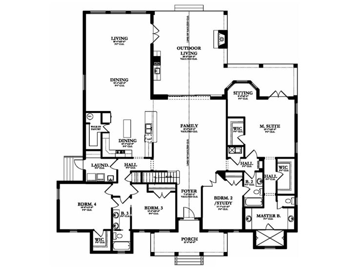 1st Floor Plan, 064H-0067