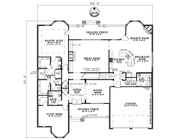 1st Floor Plan, 025H-0151