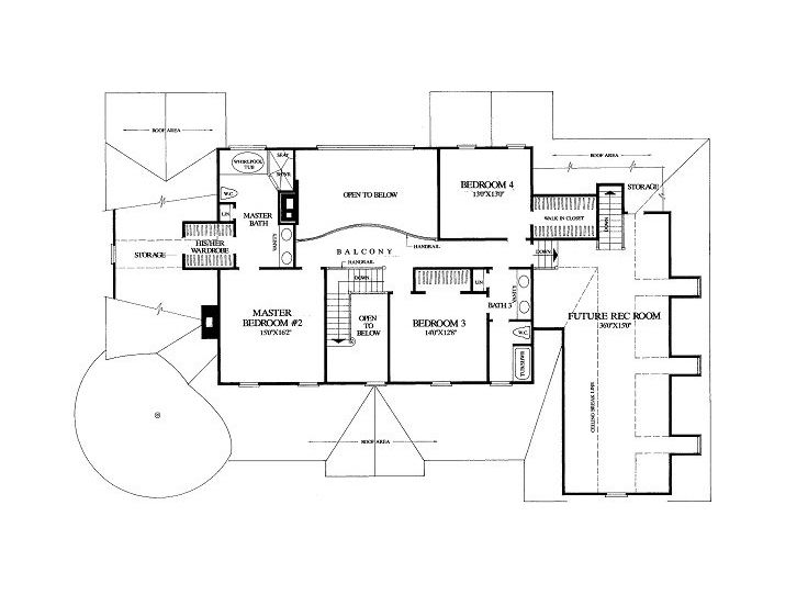 2nd Floor Plan, 063H-0141