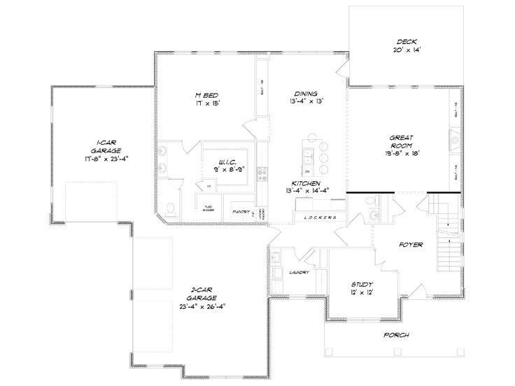 1st Floor Plan, 083H-0014