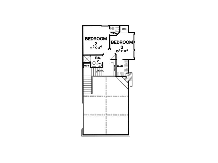 2nd Floor Plan, 036H-0047