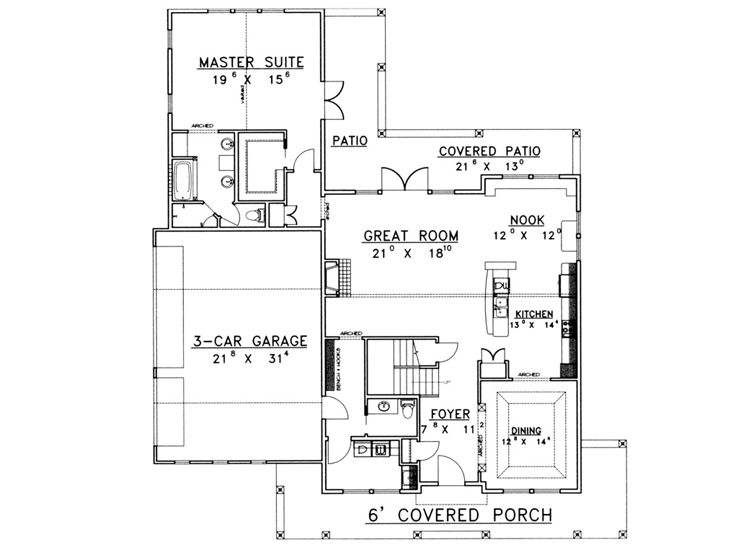 1st Floor Plan, 012H-0053