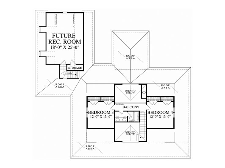 2nd Floor Plan, 063H-0233