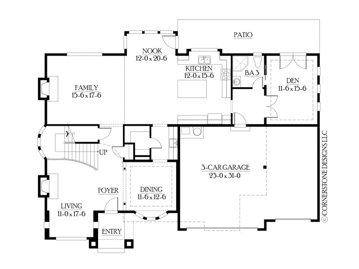 1st Floor Plan, 035H-0023