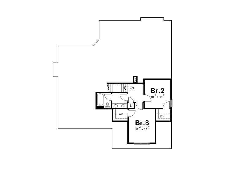 2nd Floor Plan, 031H-0448