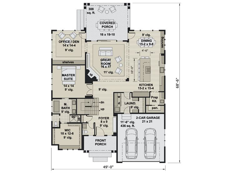 1st Floor Plan, 023H-0226