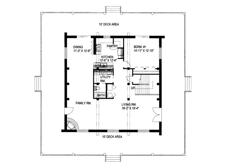 1st Floor Plan, 012L-0065