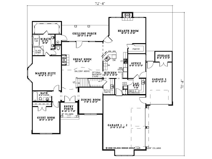 1st Floor Plan, 025H-0149
