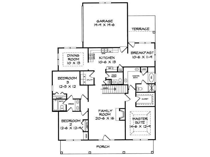 Floor Plan, 019H-0038