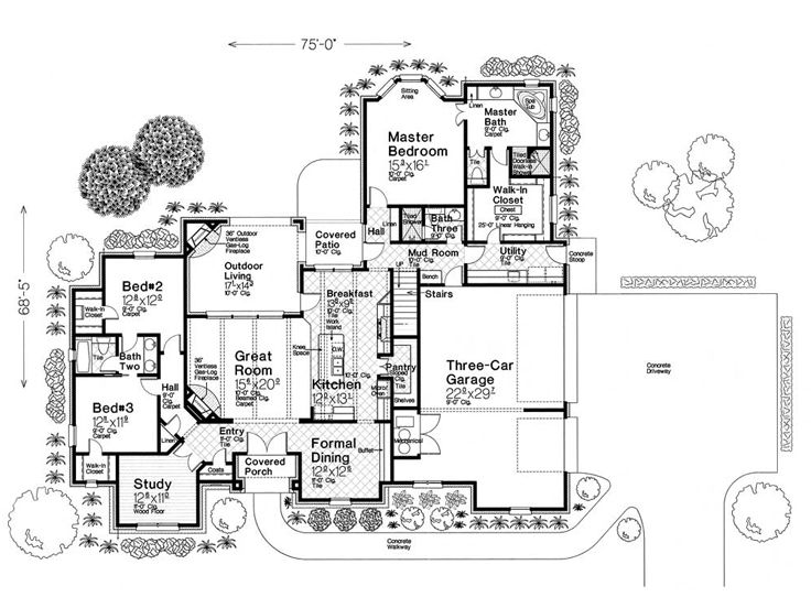 1st Floor Plan, 002H-0130