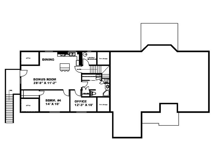 2nd Floor Plan, 012H-0280
