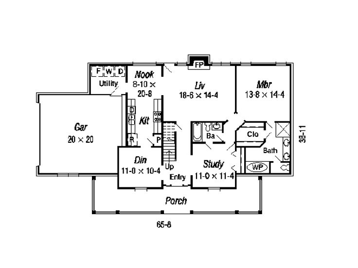 1st Floor Plan, 061H-0073