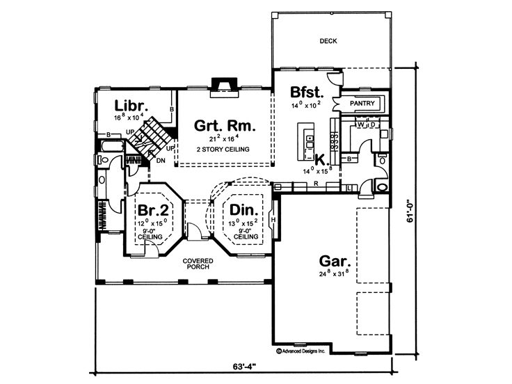 1st Floor Plan, 050H-0082