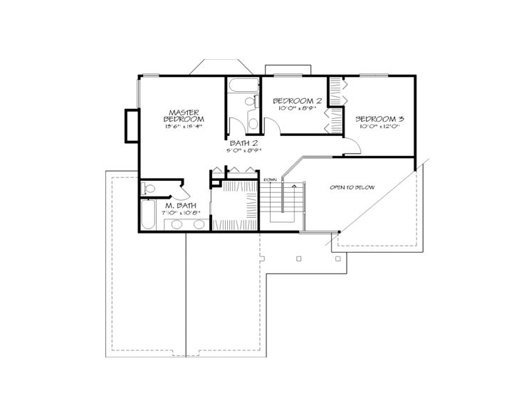 2nd Floor Plan, 022H-0036
