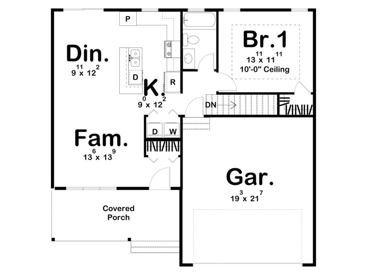 Floor Plan, 050H-0253