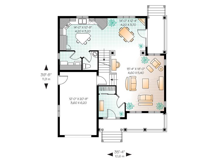 1st Floor Plan, 027H-0185