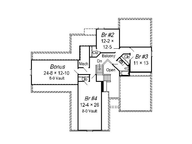 2nd Floor Plan, 061H-0087