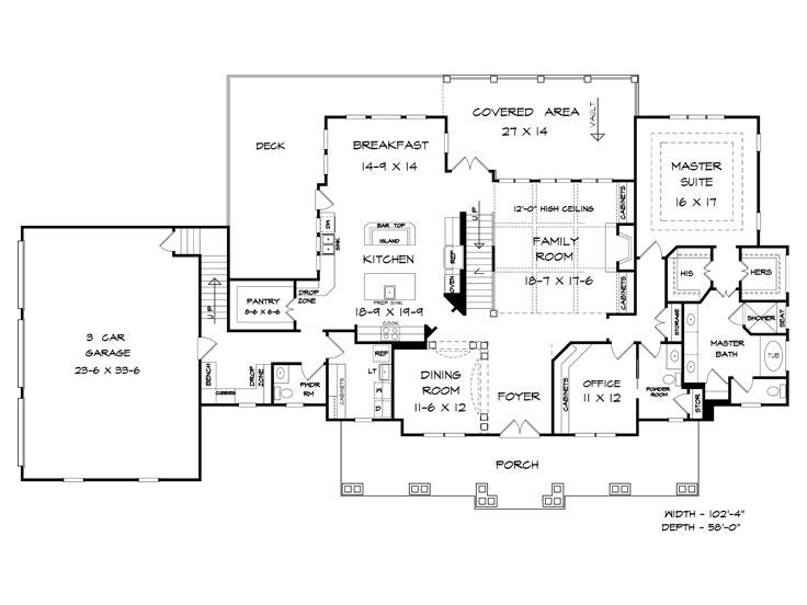 1st Floor Plan, 019H-0219