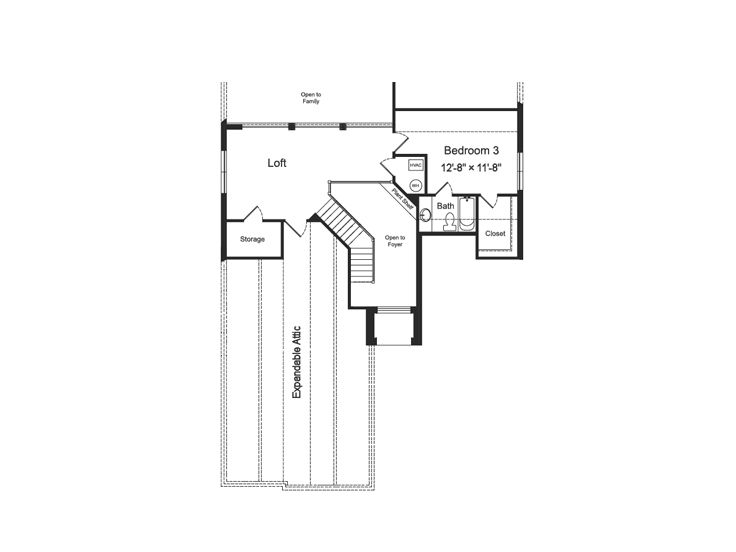 2nd Floor Plan, 061H-0078