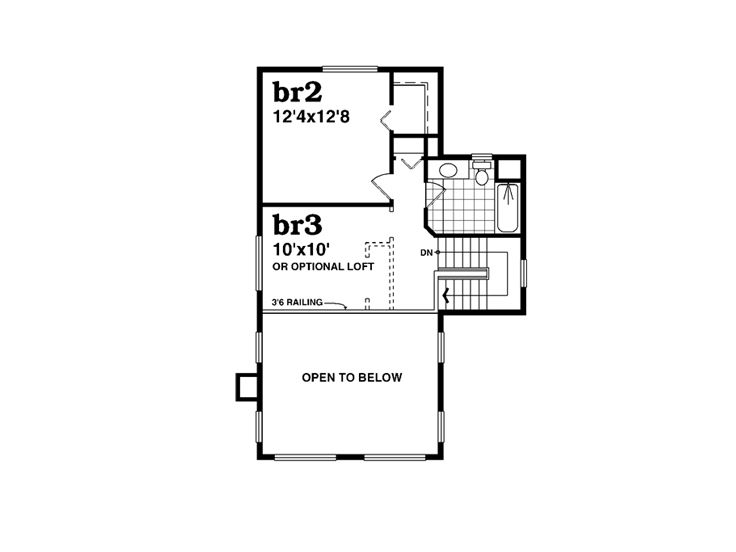2nd Floor Plan, 032H-0097