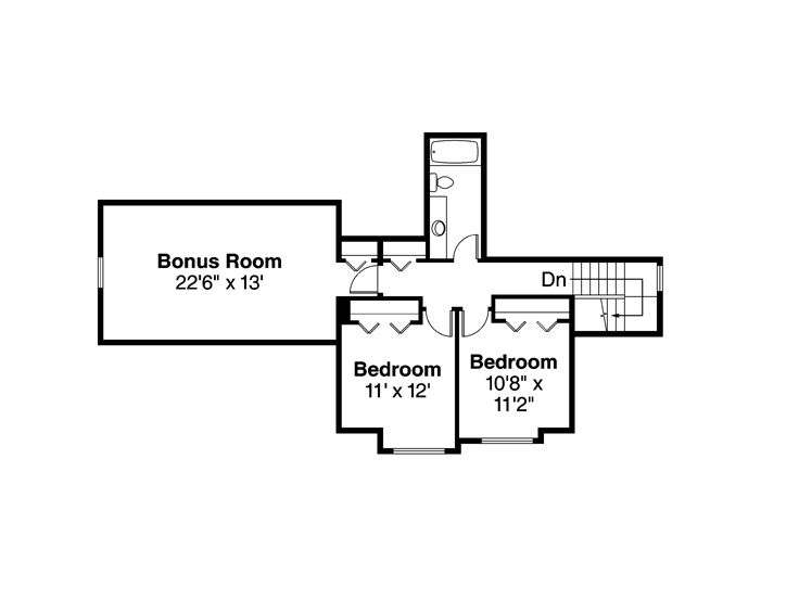 2nd Floor Plan, 051H-0207