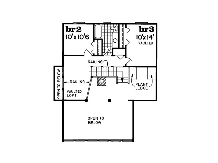 2nd Floor Plan, 032H-0079