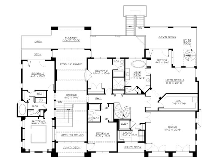 2nd Floor Plan, 035H-0098