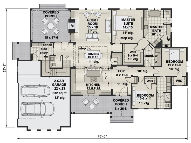 1st Floor Plan, 023H-0221