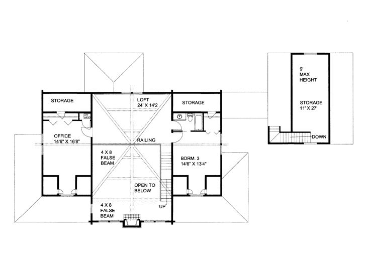 2nd Floor Plan, 012L-0074