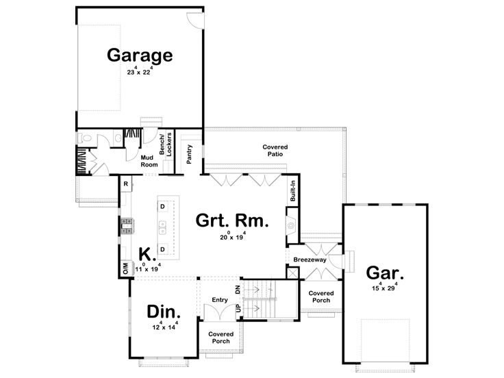 1st Floor Plan, 050H-0306