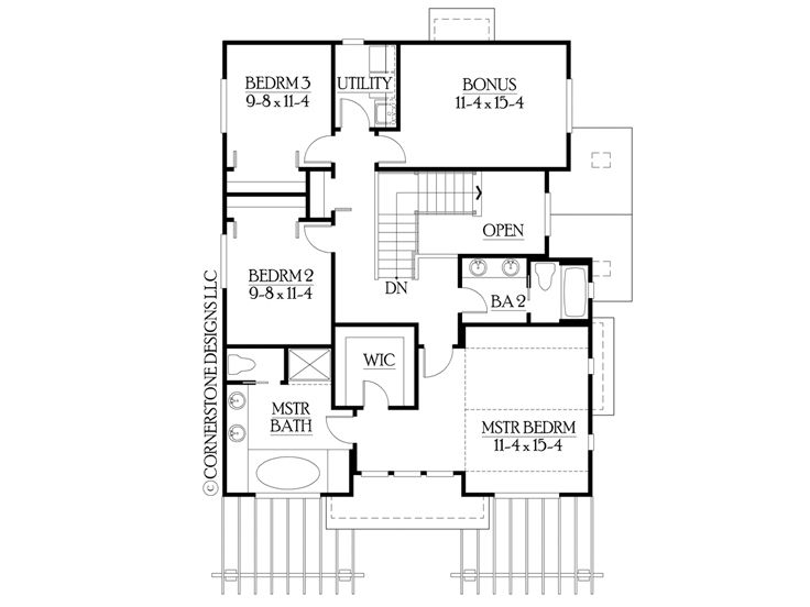 2nd Floor Plan, 035H-0012