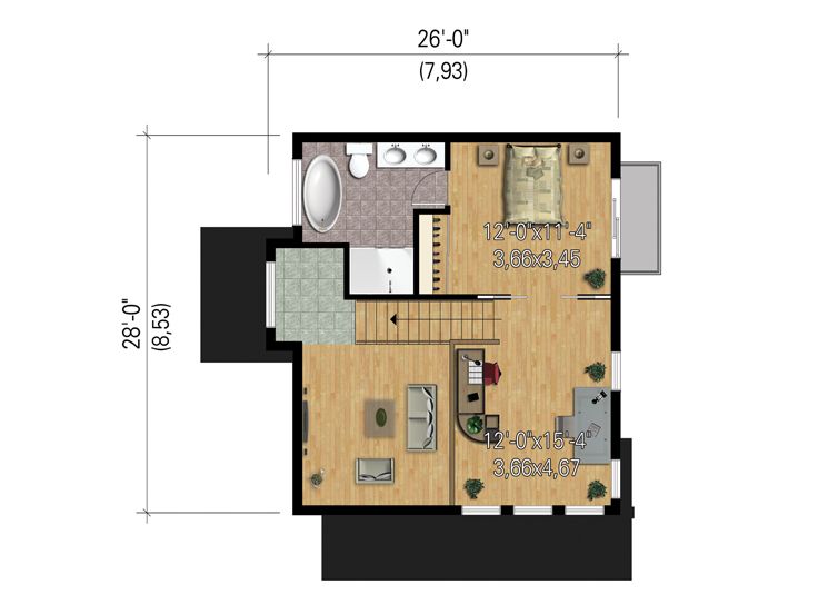 2nd Floor Plan, 072H-0211