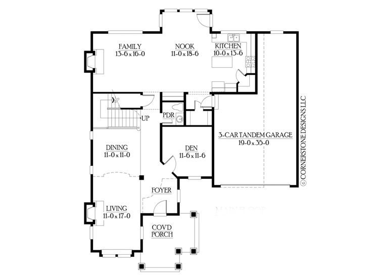 1st Floor Plan, 035H-0016